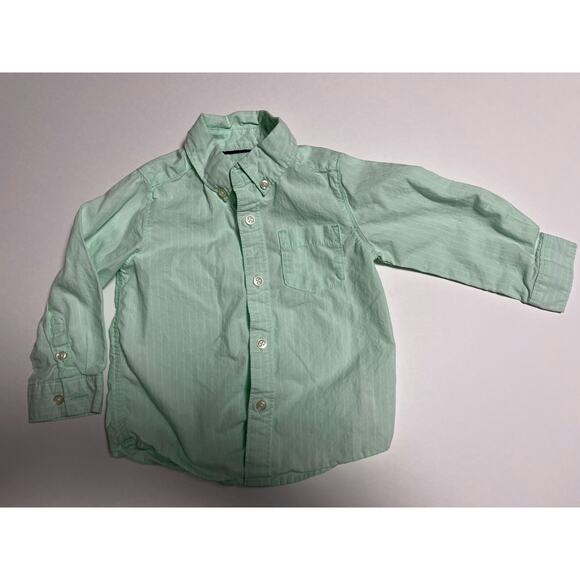 Carters 18 month‎ light green button up dress shirt - Picture 1 of 3